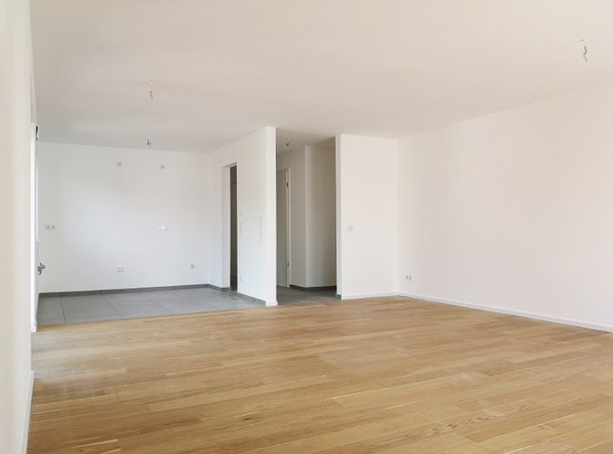 Blick auf die offene Küche