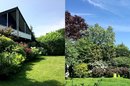 Gebäuderückseite und Gartenperspektiven