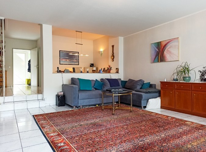 offen gestaltetes Wohnzimmer
