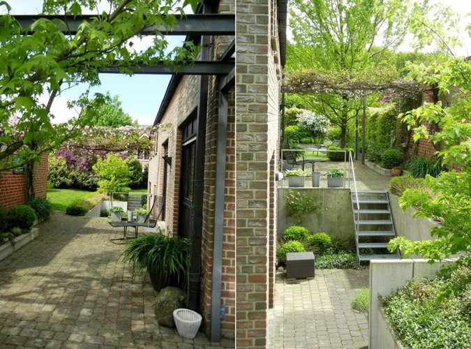 Seitliche Terrasse
