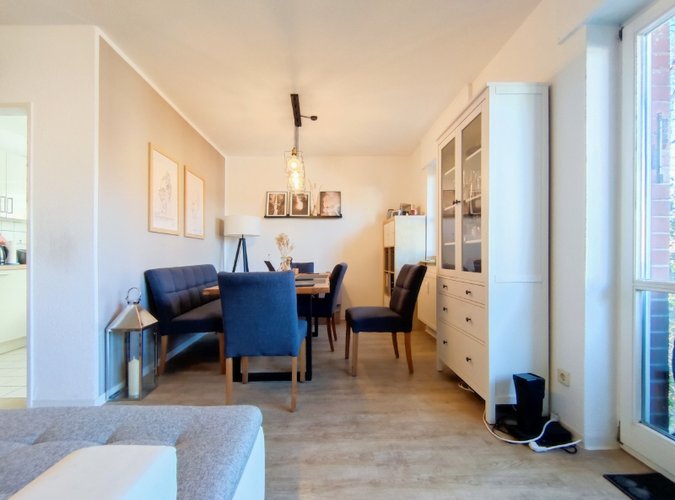 Essbereich im Wohnzimmer