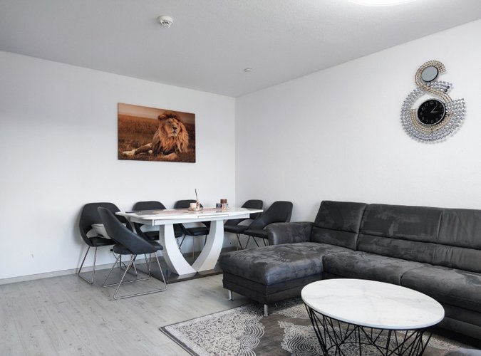 Essbereich im Wohnzimmer