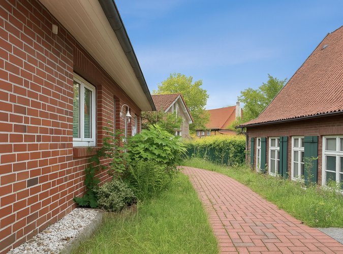Zuwegung zum Haus