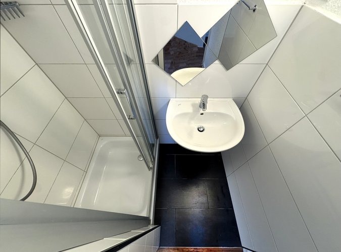 modernisierte Dusche