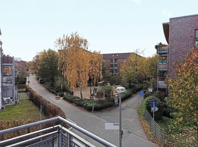 Blick vom Balkon