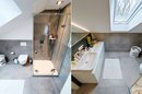Badezimmer im Dachgeschoss