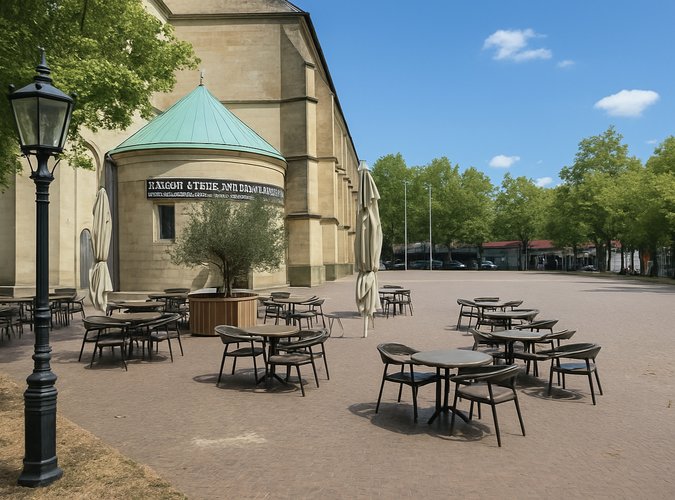 Blick auf den Stiftsplatz