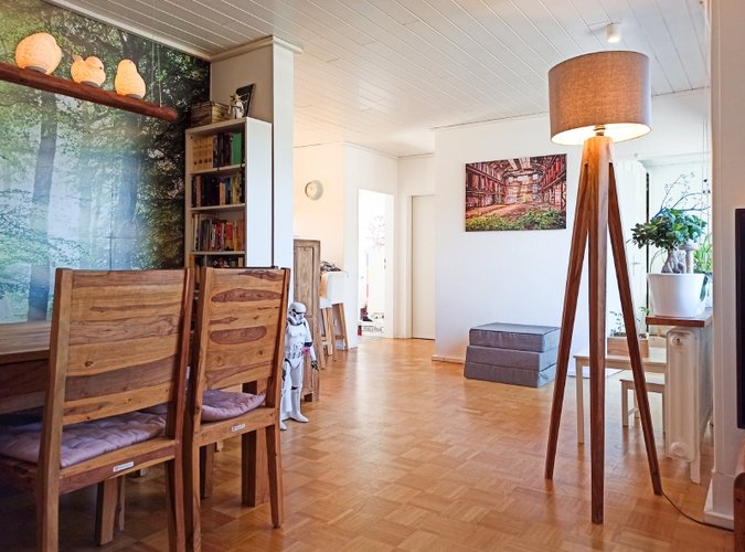 Blick aus dem Wohnzimmer