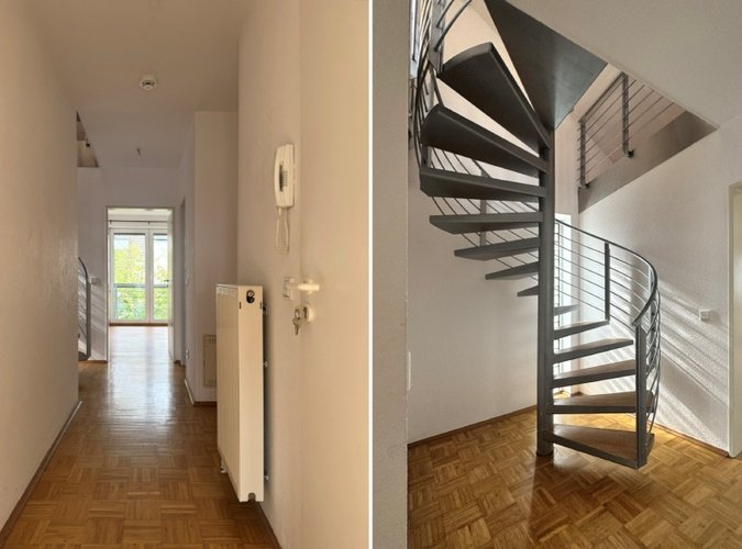 Flur & Spindeltreppe