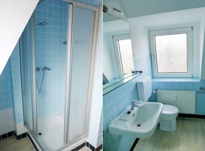 Badezimmer, Dachgeschoss links