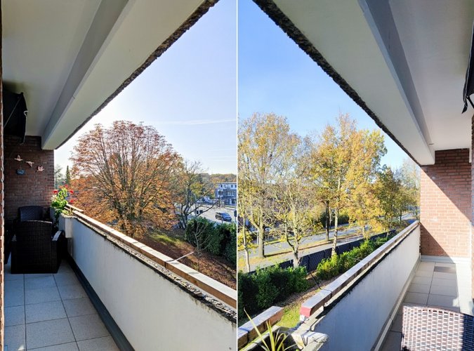 sonniger Balkon