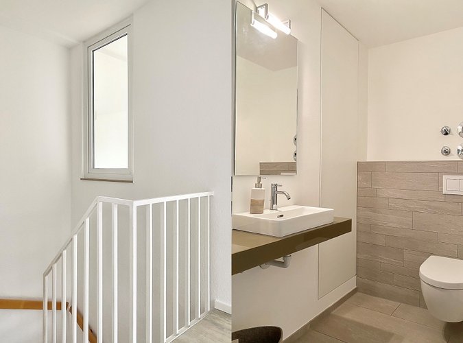 Treppe + Gäste-WC