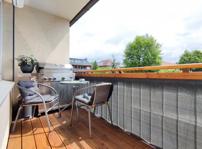 sonniger Balkon