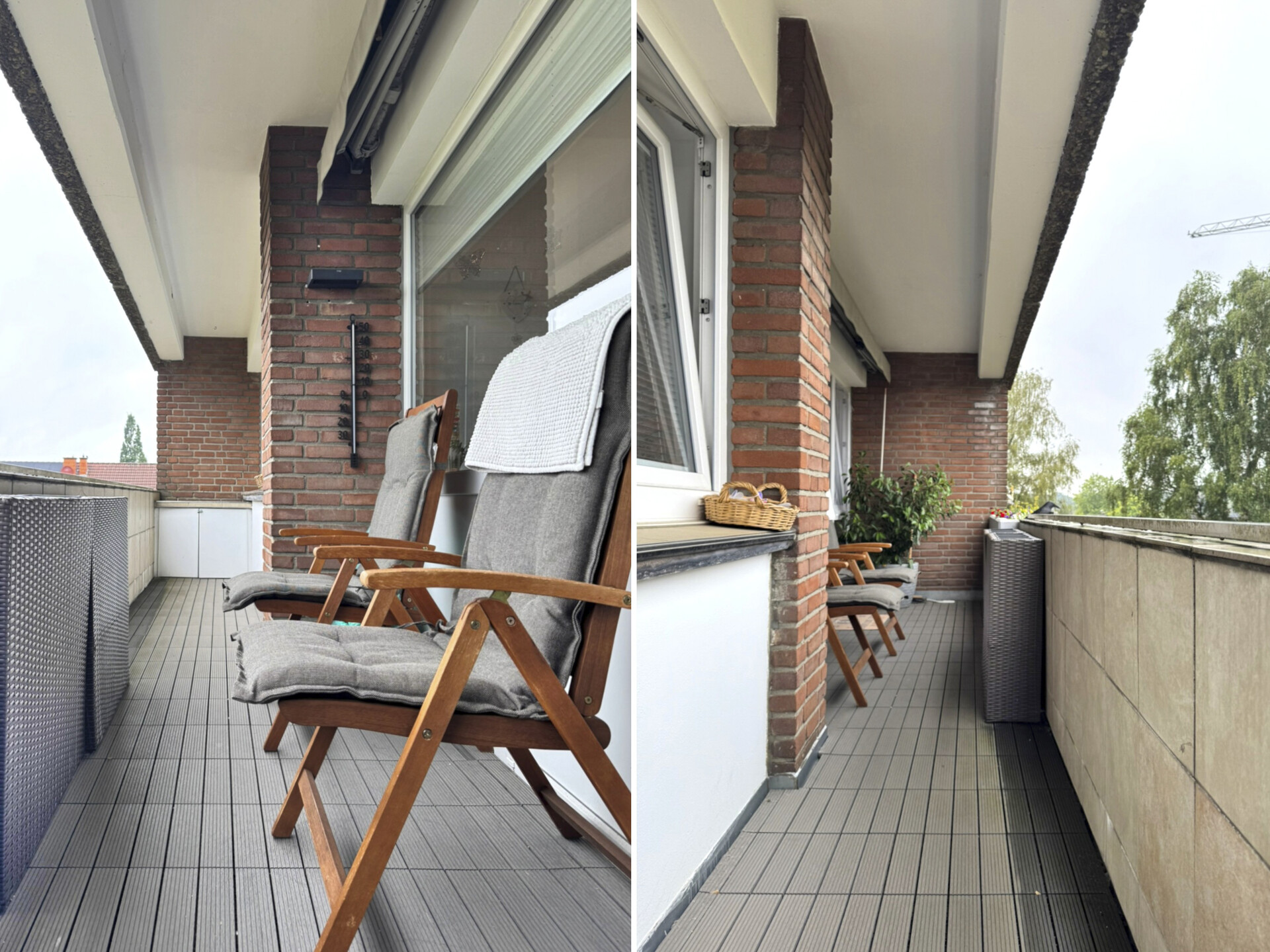 großer Balkon